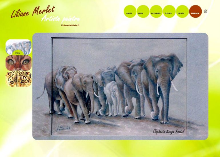 Liliane Aquarelle - Création site internet - Côte d'Azur