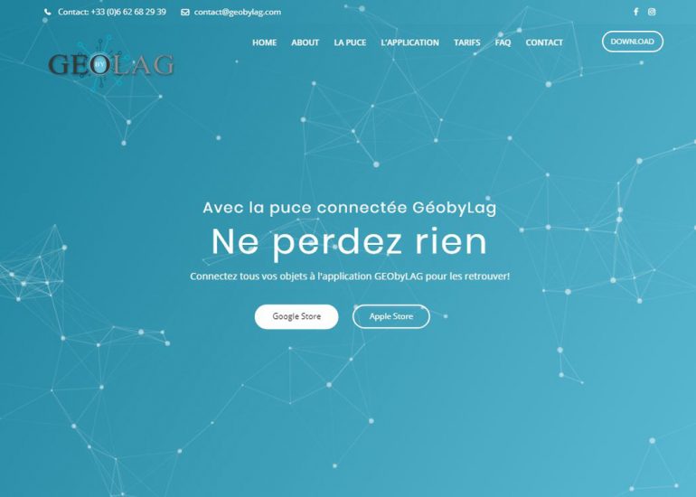 Site Projet Etudes GEObyLAG- Création de site internet