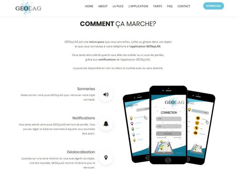 Site Projet Etudes GEObyLAG- Création de site internet