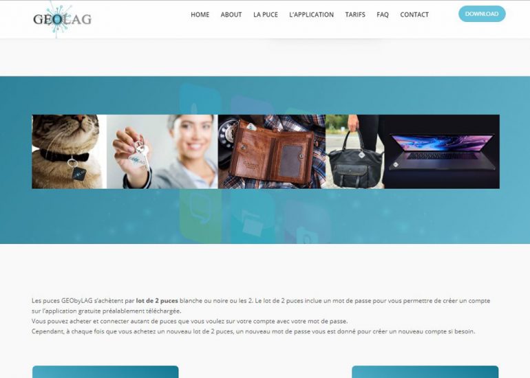 Site Projet Etudes GEObyLAG- Création de site internet