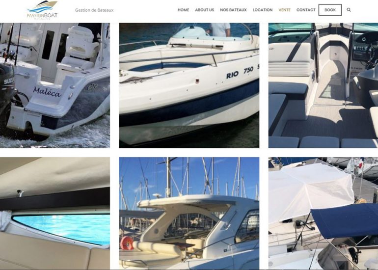 Création de sites internet - PassionBoat Mandelieu