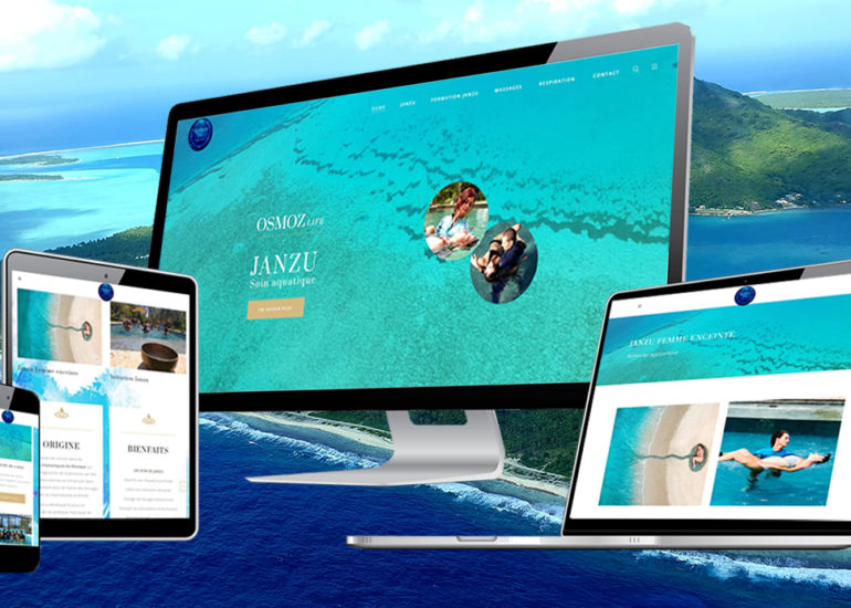 Création du site internet responsive design d'Osmoz Life