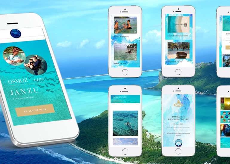 Création du site internet responsive design d'Osmoz Life