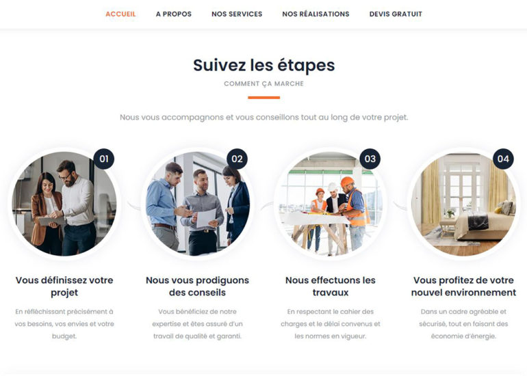 Création site internet de MRI Fermetures responsive design. Charte graphique et logo