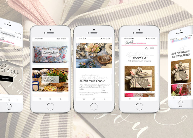 Création site e-commerce Etiquette & Decorum Shop