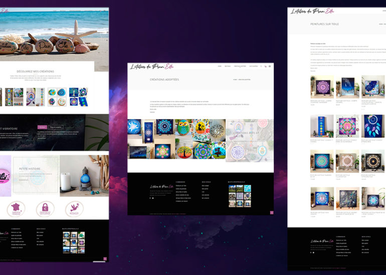 Refonte boutique E-commerce, nouveau design, nouvelles fonctionnalités pour L'Atelier de Prunelle