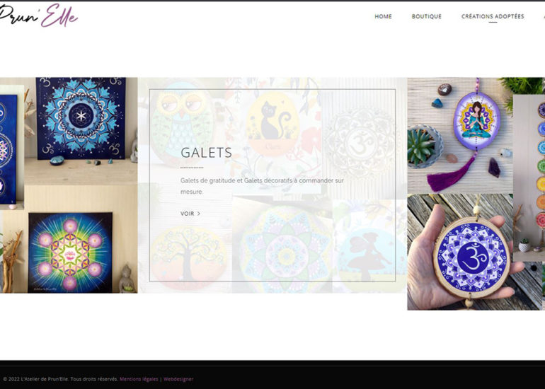 Refonte boutique E-commerce, nouveau design, nouvelles fonctionnalités pour L'Atelier de Prunelle