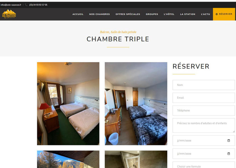 Webdesign pour Côté Voyages webmarketing: élaboration de la stratégie globale, production de contenus web, emailing, Community manager, e-réputation, SEA et des travaux de Print.