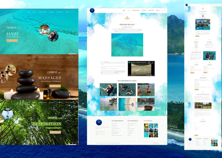 Création du site internet responsive design d'Osmoz Life
