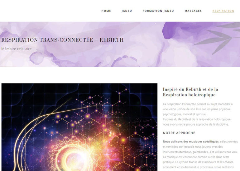 Création du site internet responsive design d'Osmoz Life